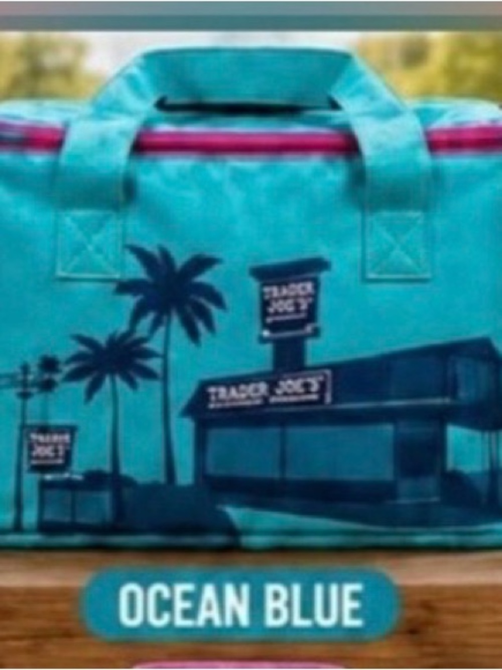 Ocean Blue Insulated Lunch Bag